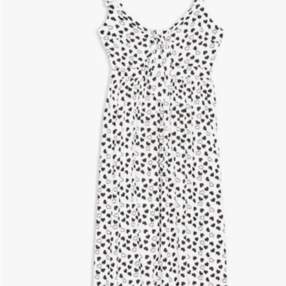 TOPSHOP Petite size 4 heart print maxi dress - Picture 7 of 9